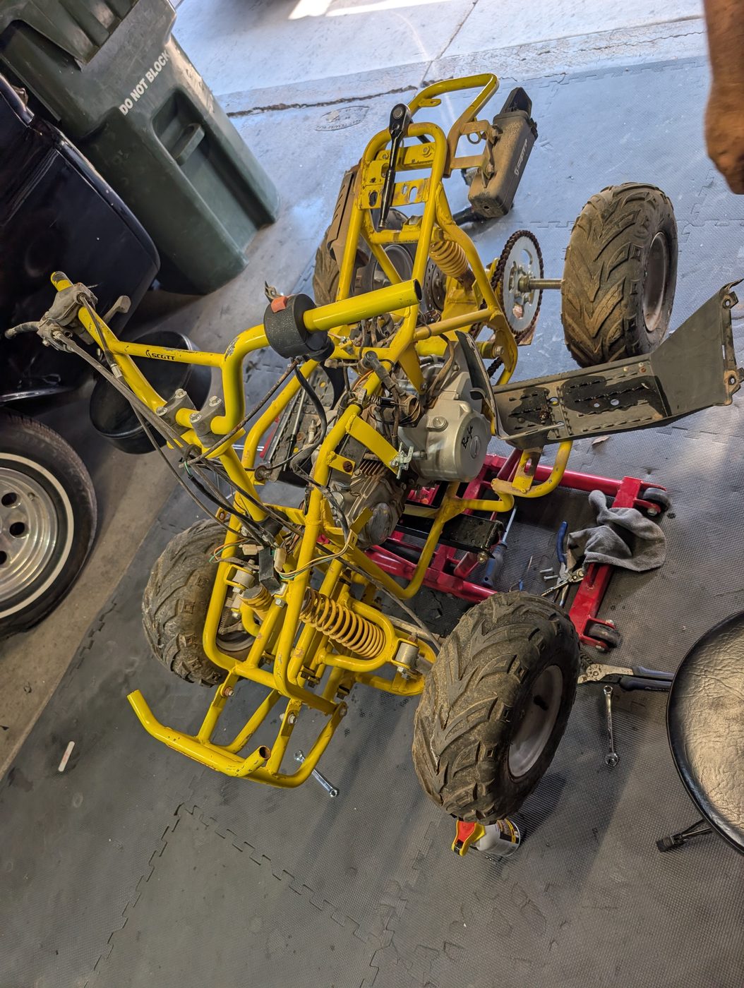 ATV chassis project at 224 Powersports